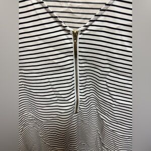 Express Monochrome Striped Blouse